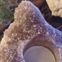 Amethist waxinelicht