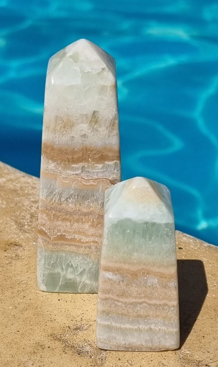 Blauwe aragoniet - carribean blue calciet